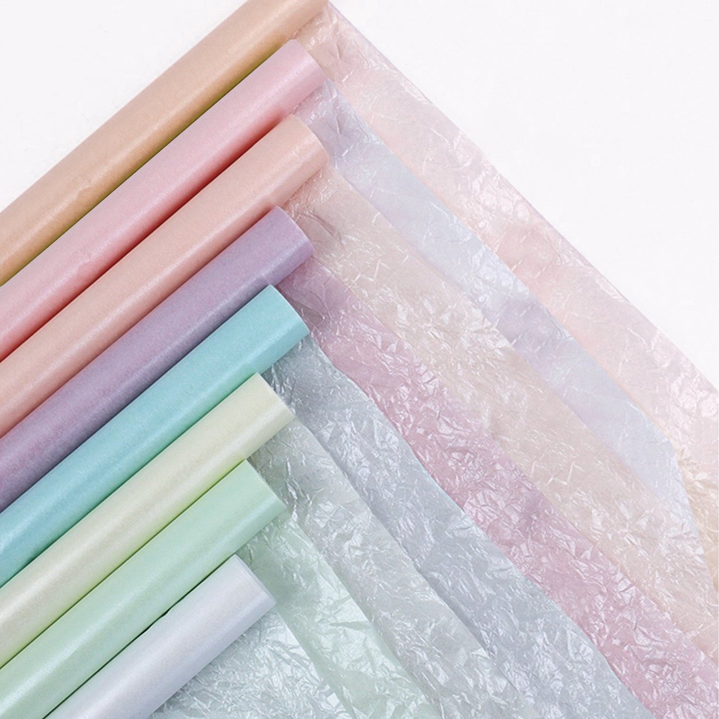 100sheets Light Blue 19.7x27.6 inches Pearlized Tissue Paper; U$0.42/pc