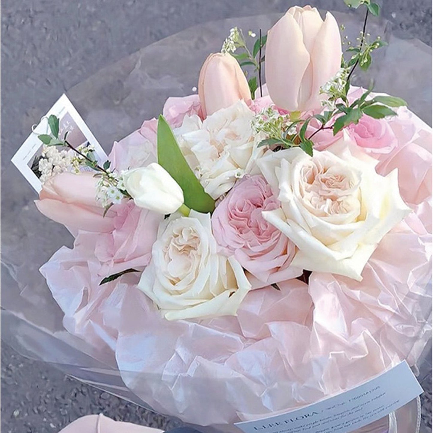 100sheets Light Pink 19.7x27.6 inches Pearlized Tissue Paper; U$0.42/pc