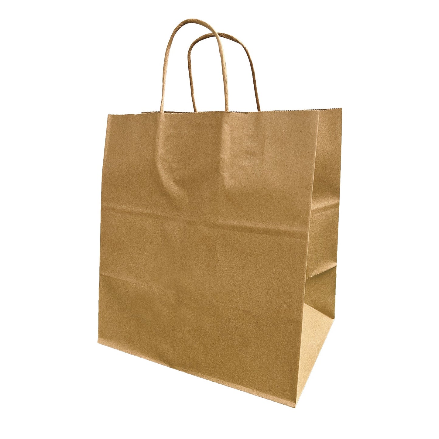 1182B | 200pcs Bento 11x8x12 inches Kraft Paper Bag Cardboard Insert with Twisted Handles, $0.51/pc
