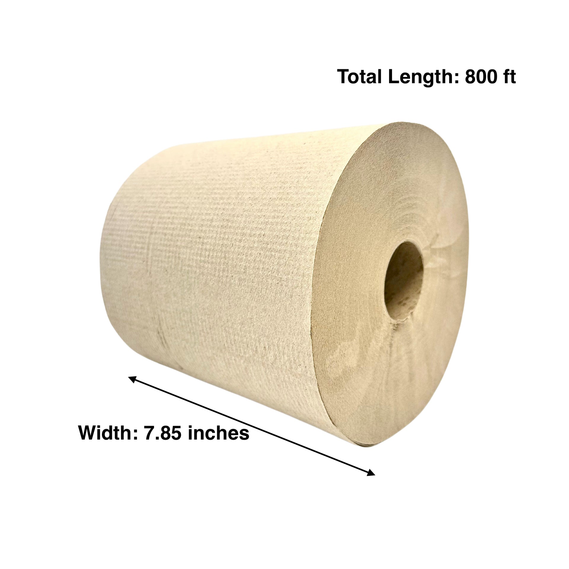 KIS HT7858G 6rolls Kraft Hand Towel 2 Ply 7.85 inches x 800 ft