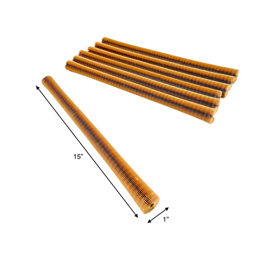 100pcs, Honeycomb, 1x15 inches, Wrapping Paper Tube