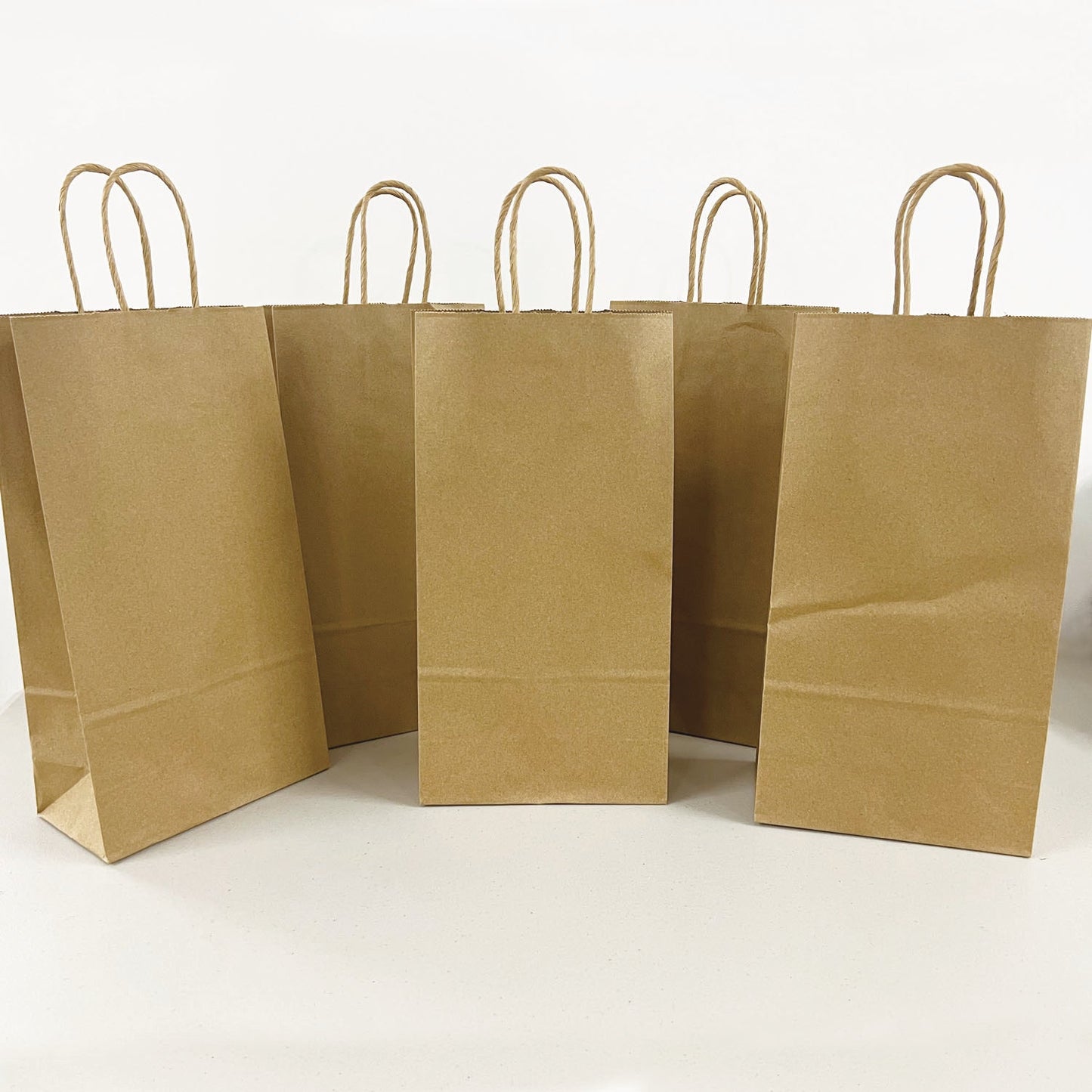 6532B | 250pcs Double Wine 6.5x3.5x12.375 inches Kraft Paper Bags Twisted Handles; U$0.35/pc