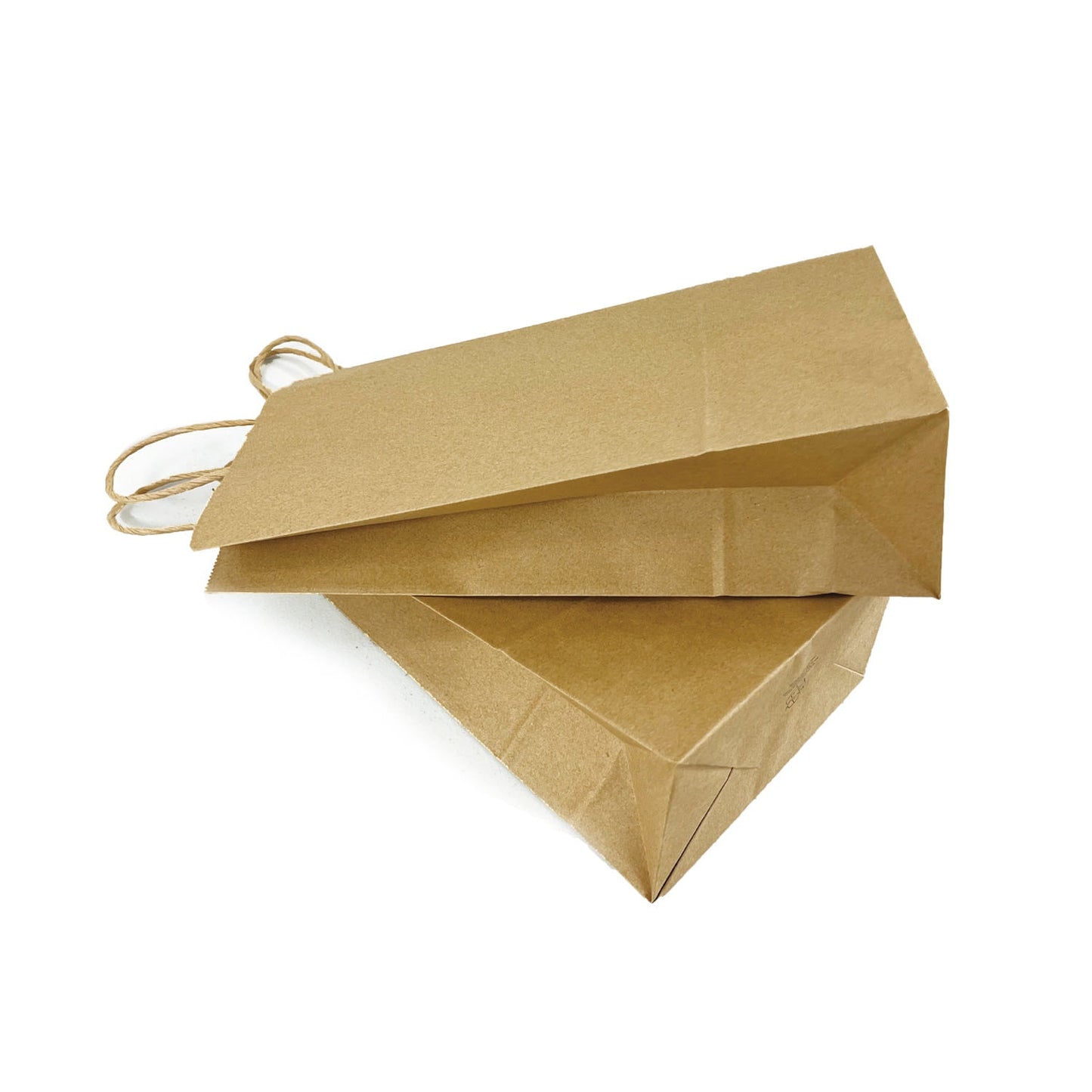 6532B | 250pcs Double Wine 6.5x3.5x12.375 inches Kraft Paper Bags Twisted Handles; U$0.35/pc