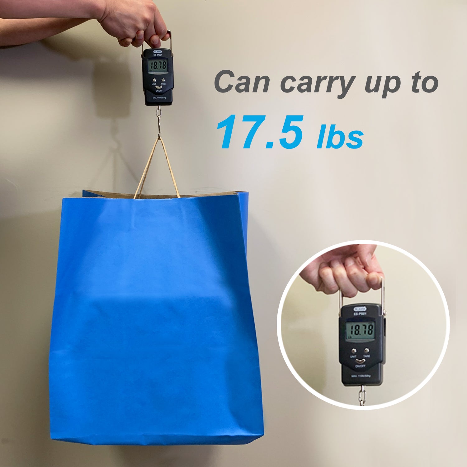 150 Pcs, Super Royal, 14x10x15.75 inches, Blue Kraft Paper Bags, with Twisted Handle