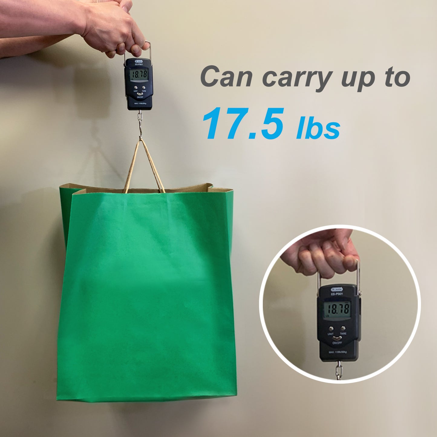 150 Pcs, Super Royal, 14x10x15.75 inches, Green Kraft Paper Bags, with Twisted Handle