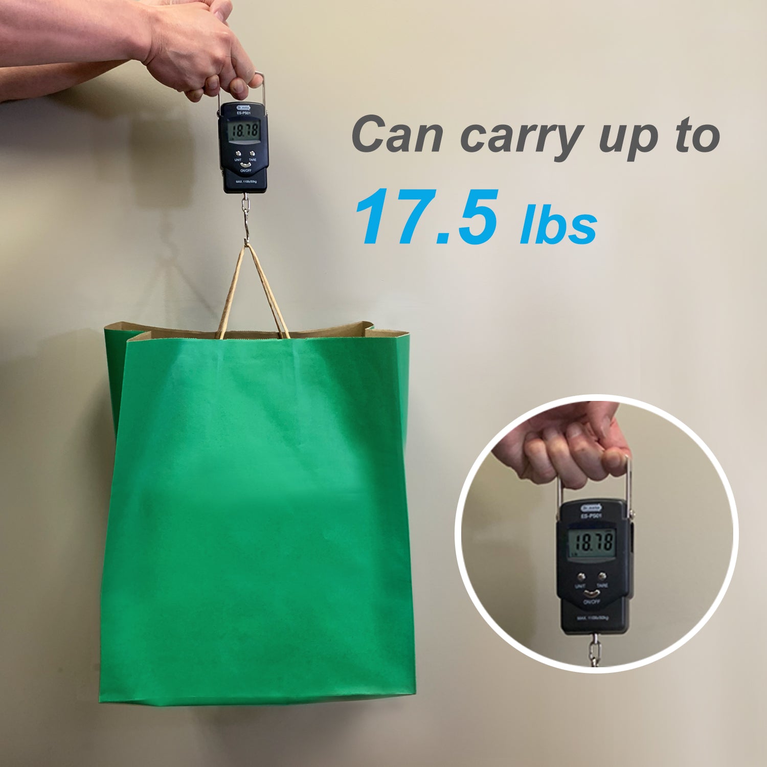 150 Pcs, Super Royal, 14x10x15.75 inches, Green Kraft Paper Bags, with Twisted Handle