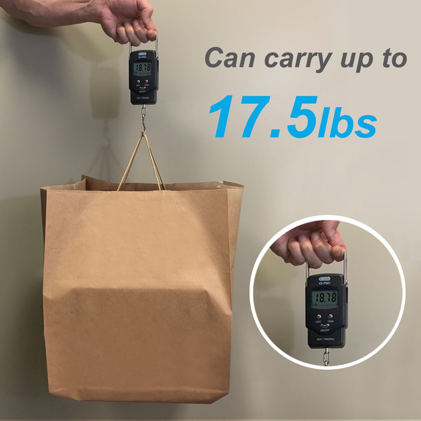 200 Pcs, Jumbo, 18x7x18.75 inches, Kraft Paper Bags, with Twisted Handle