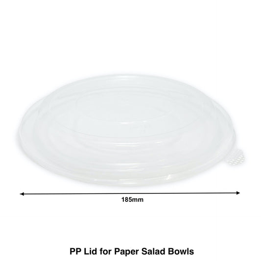 Plastic Lid for 1300ml Salad Bowl - Carton of 300 - KIS PAPER - 11194; From $0.1782/pc