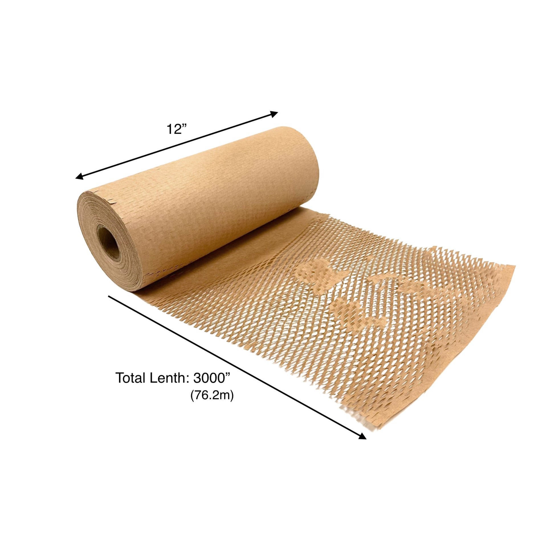 2pcs, Honeycomb, 12x3000 inches, Wrapping Paper Roll