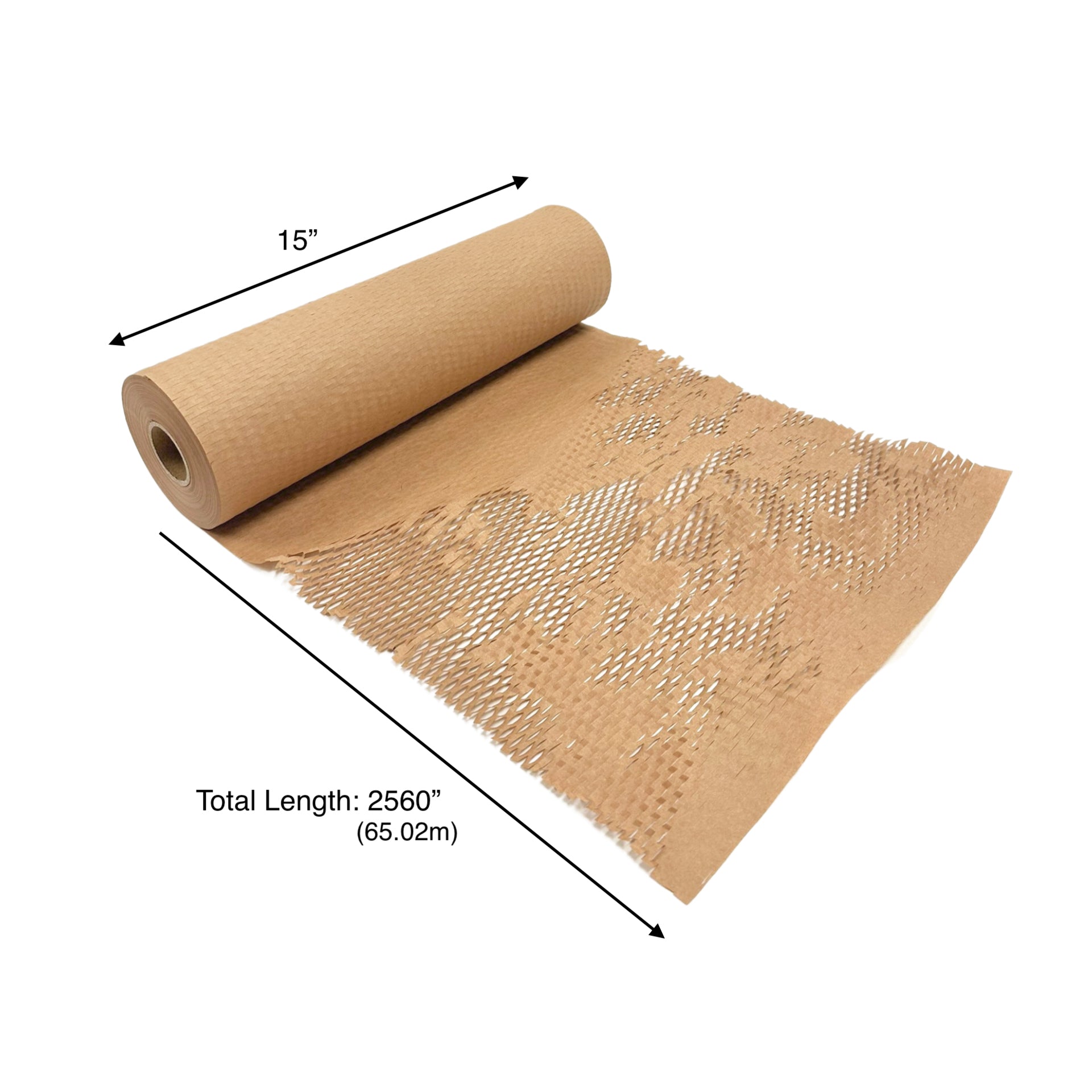 1pcs, Honeycomb, 15x2560 inches, Wrapping Paper Roll