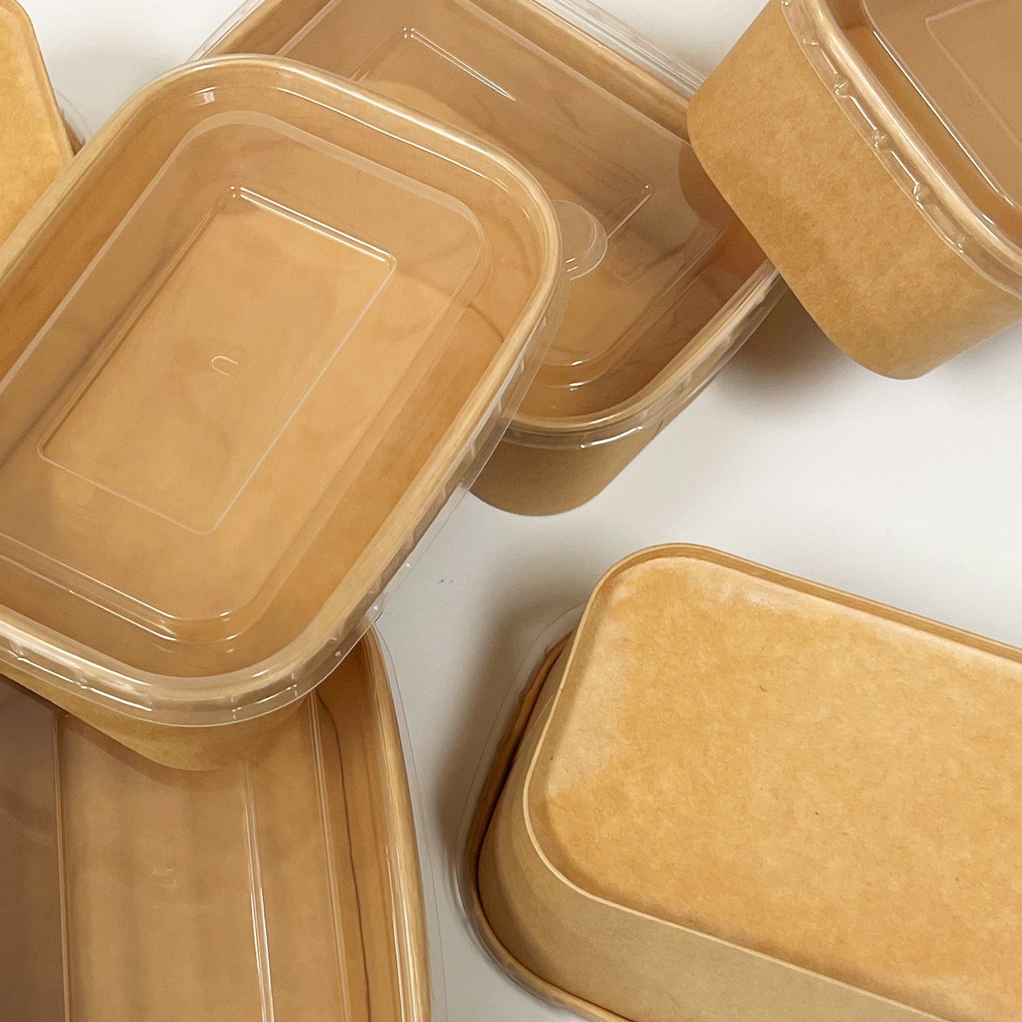 KIS-FC750 | 25oz, 750ml Kraft Paper Rectangle Containers Base; From $0.221/pc