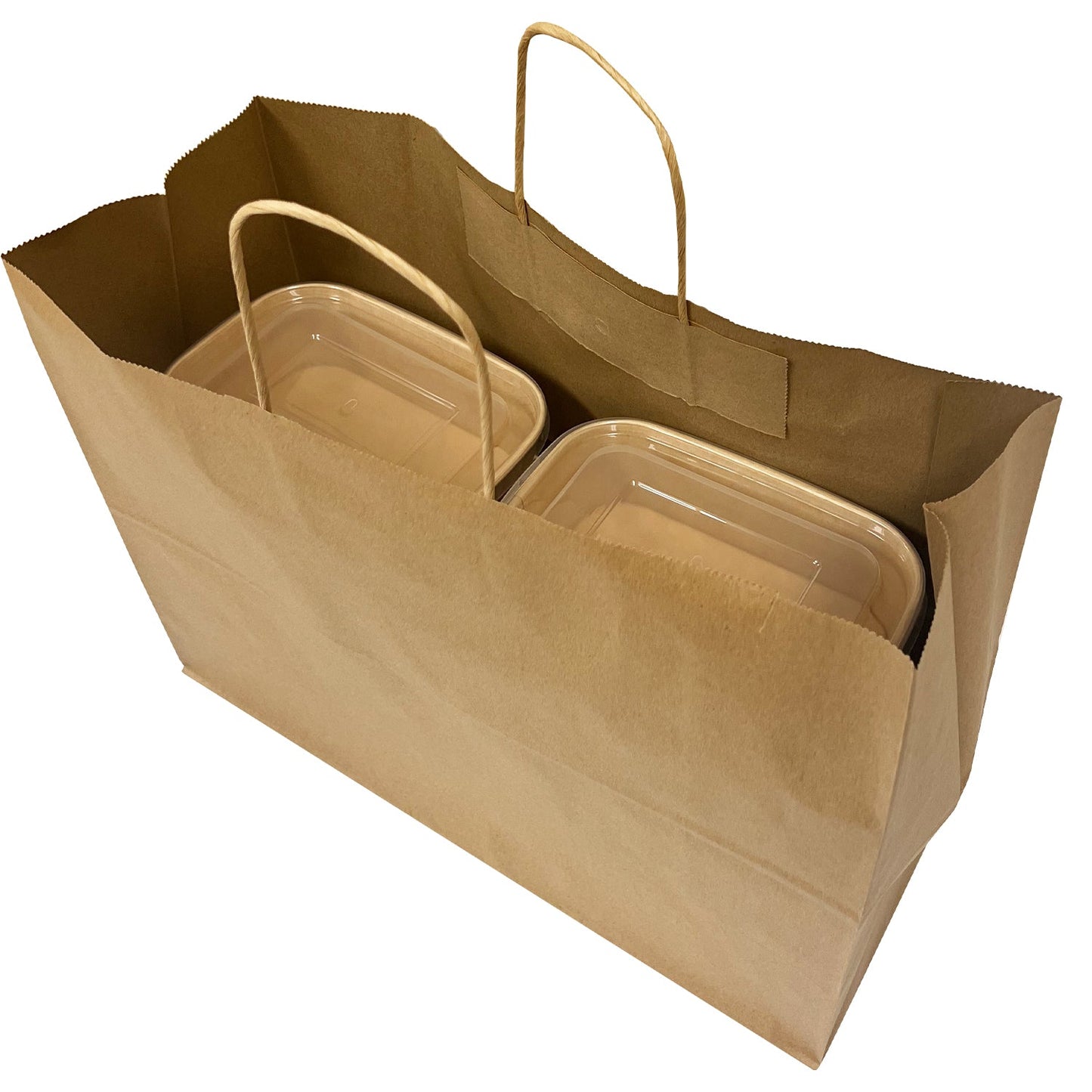 KIS-FC750 | 25oz, 750ml Kraft Paper Rectangle Containers Base; From $0.221/pc
