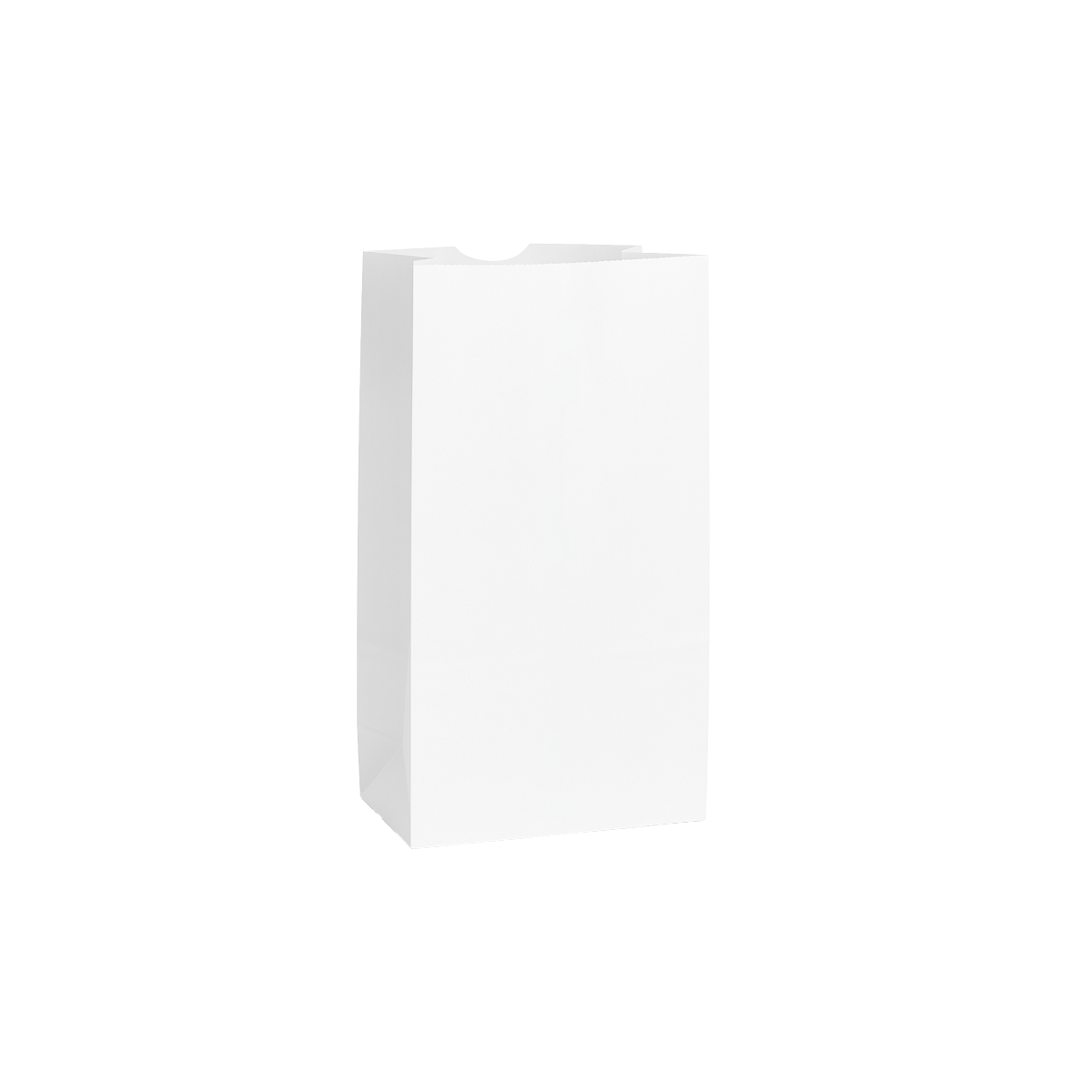 #3 - 4.5" x 3.75" x 9" - Prescription Bags - White Grocery Bags - Carton of 1000 - KIS PAPER - 6023; $0.069/pc