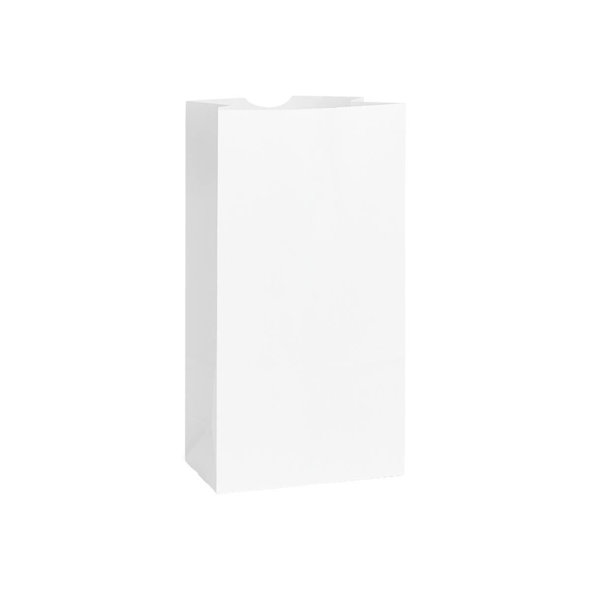 #8 - 6.25" x 3.75" x 12" - Prescription Bags - White Grocery Bags - Carton of 1000 - KIS PAPER - 6025; $0.082/pc