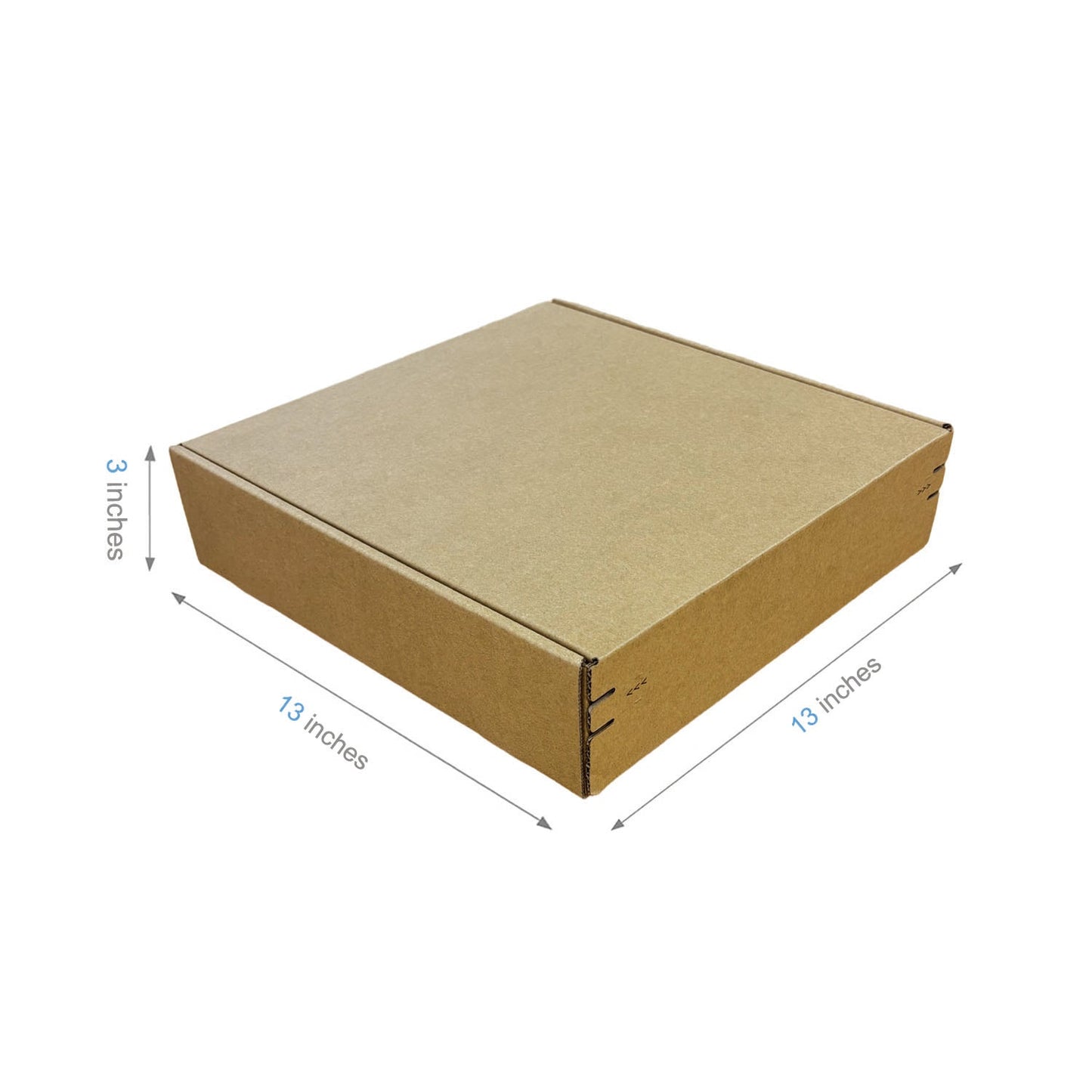 Kraft Literature Corrugated Paper Mailer Boxes Self-Seal Tape - 13" x 13" x 3" - Bundle of 40 - KIS PAPER - 11276; U$2.214/pc