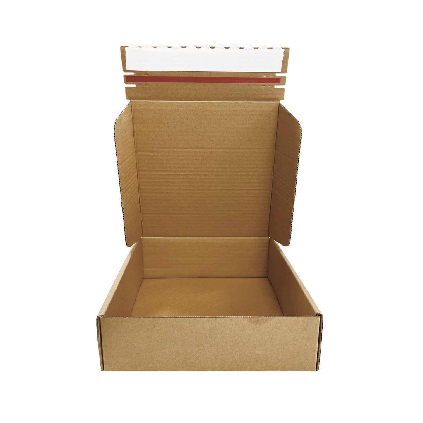 Kraft Literature Corrugated Paper Mailer Boxes Self-Seal Tape - 10" x 10" x 2" - Bundle of 40 - KIS PAPER - 11264; U$1.395/pc