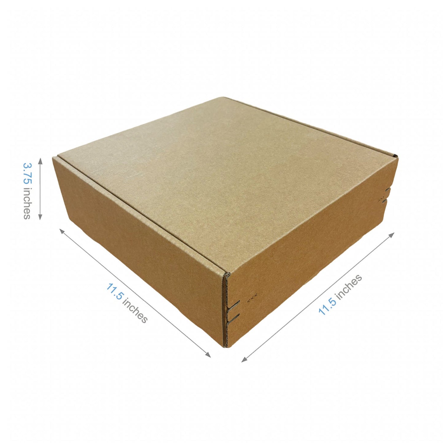 Kraft Literature Corrugated Paper Mailer Boxes Self-Seal Tape - 11.5" x 11.5" x 3.75" - Bundle of 40 - KIS PAPER - 11267; U$2.185/pc