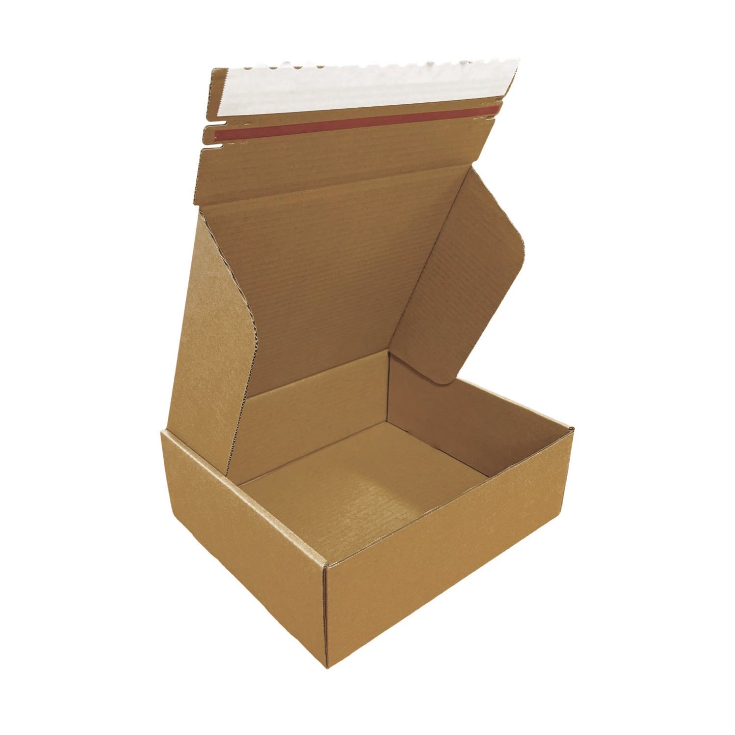 Kraft Literature Corrugated Paper Mailer Boxes Self-Seal Tape - 12" x 10" x 4" - Bundle of 40 - KIS PAPER - 11269; U$2.180/pc