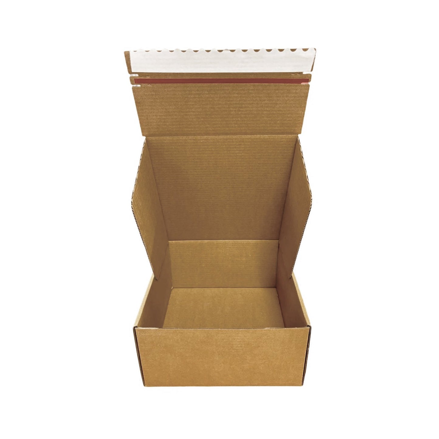 Kraft Literature Corrugated Paper Mailer Boxes Self-Seal Tape - 12" x 12" x 6" - Bundle of 40 - KIS PAPER - 11272; U$3.377/pc