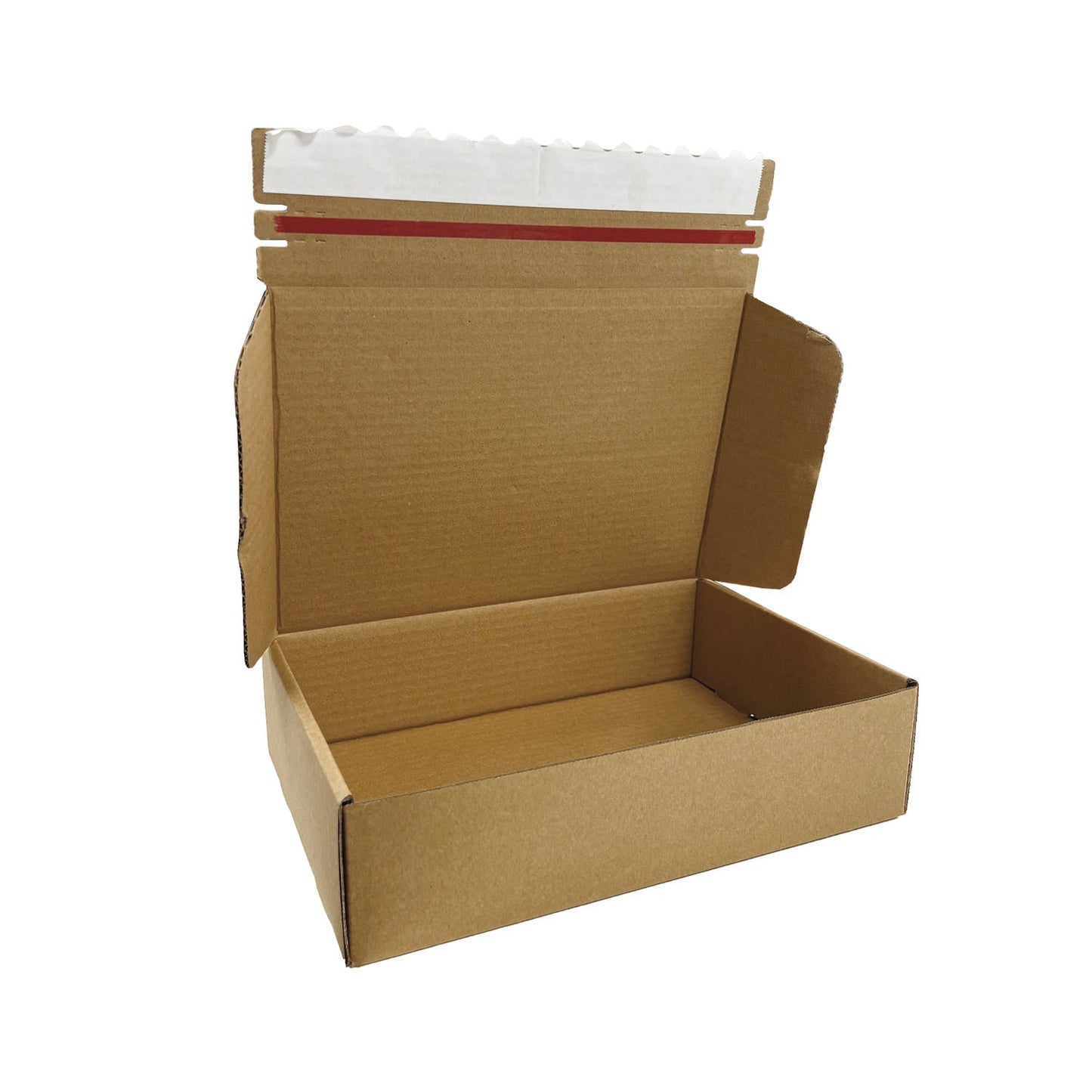 Kraft Literature Corrugated Paper Mailer Boxes Self-Seal Tape - 12" x 8" x 3" - Bundle of 40 - KIS PAPER - 11268; U$1.547/pc