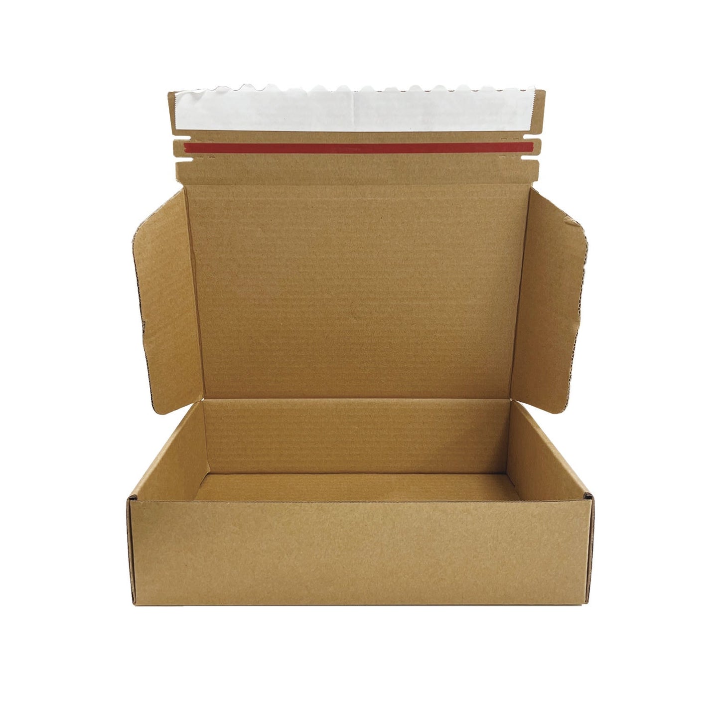 Kraft Literature Corrugated Paper Mailer Boxes Self-Seal Tape - 12" x 8" x 3" - Bundle of 40 - KIS PAPER - 11268; U$1.547/pc