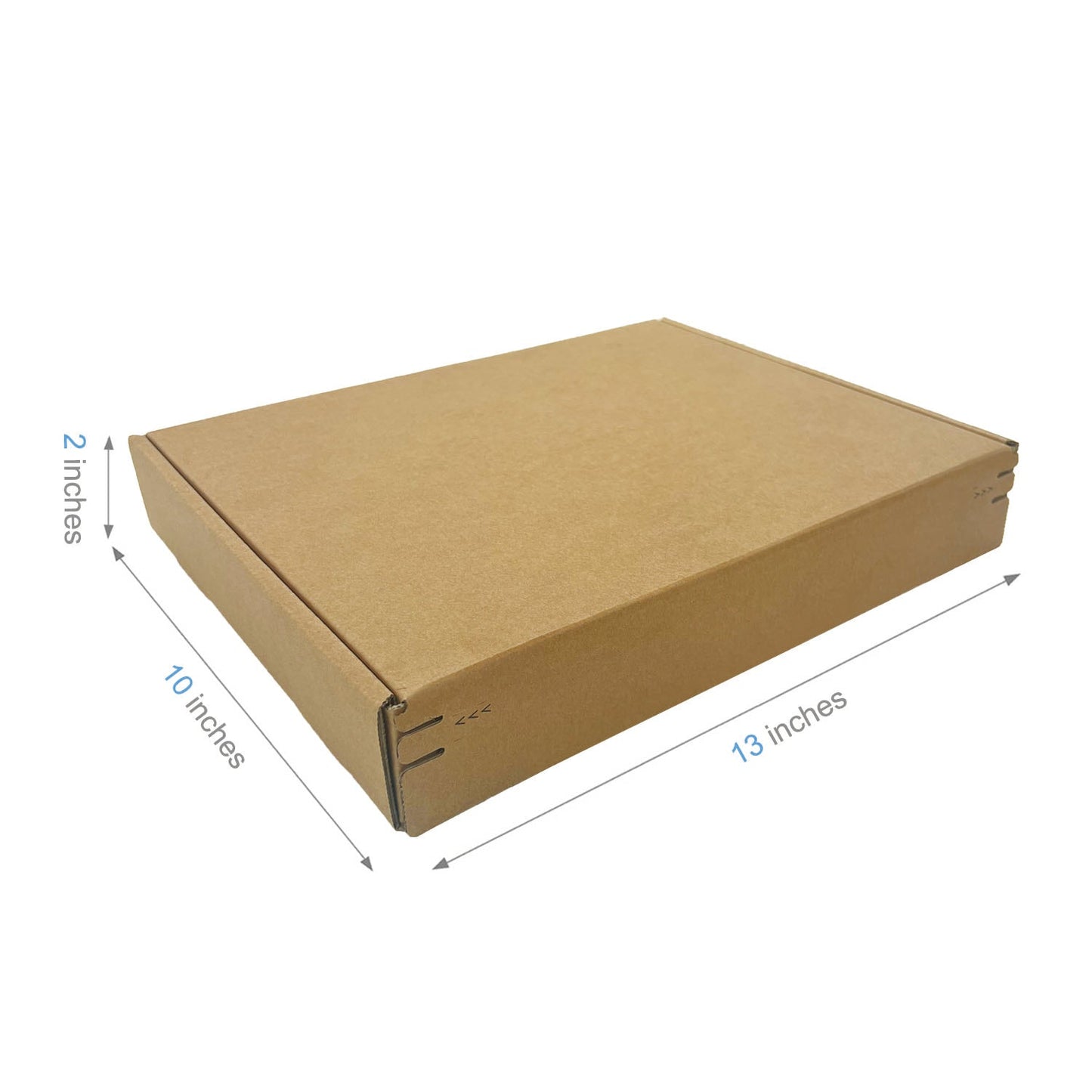 Kraft Literature Corrugated Paper Mailer Boxes Self-Seal Tape - 13" x 10" x 2" - Bundle of 40 - KIS PAPER - 11273; U$1.985/pc