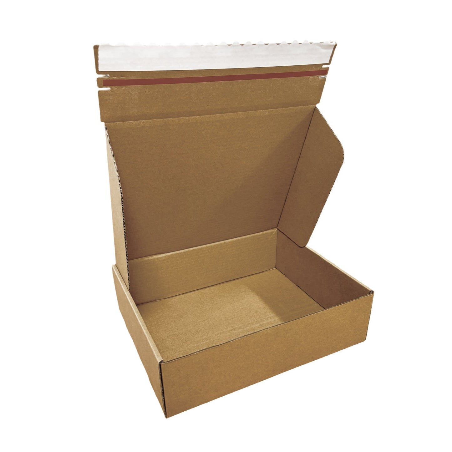 Kraft Literature Corrugated Paper Mailer Boxes Self-Seal Tape - 14.25" x 11.25" x 4" - Bundle of 40 - KIS PAPER - 11279; U$2.262/pc