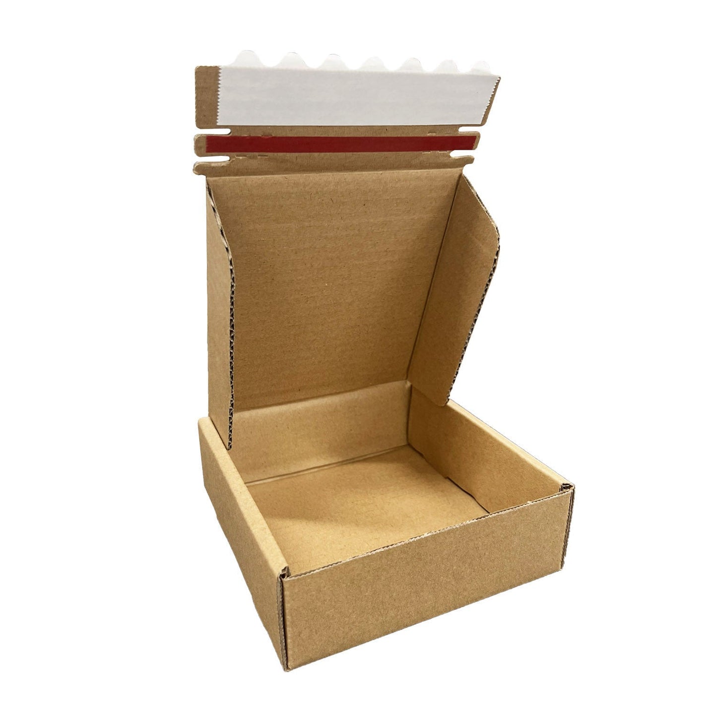 Kraft Literature Corrugated Paper Mailer Boxes Self-Seal Tape - 6" x 6" x 2" - Bundle of 40 - KIS PAPER - 11258; U$0.90/pc