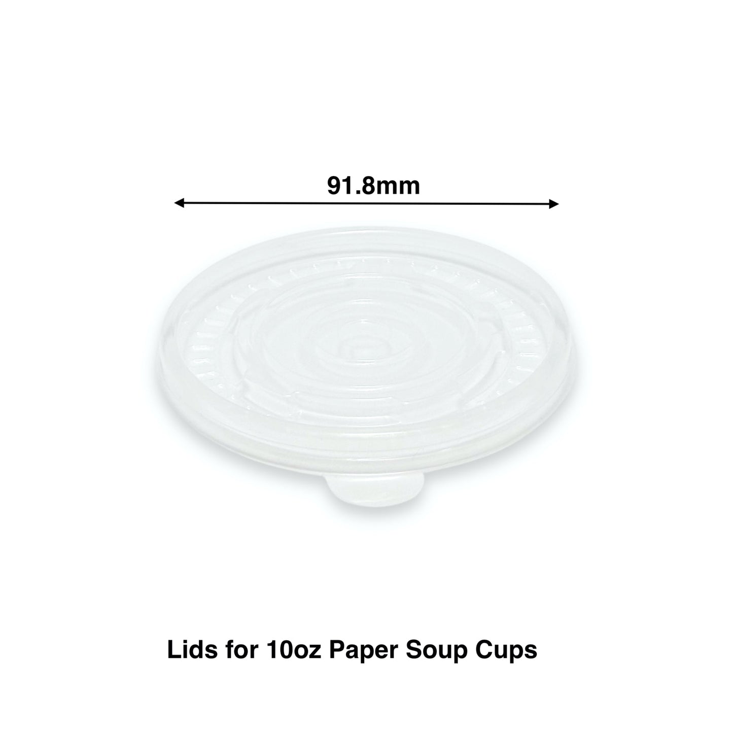 KIS-SL918G | 91.8mm PP Lid for 10oz Paper Soup Container; From $0.053/pc