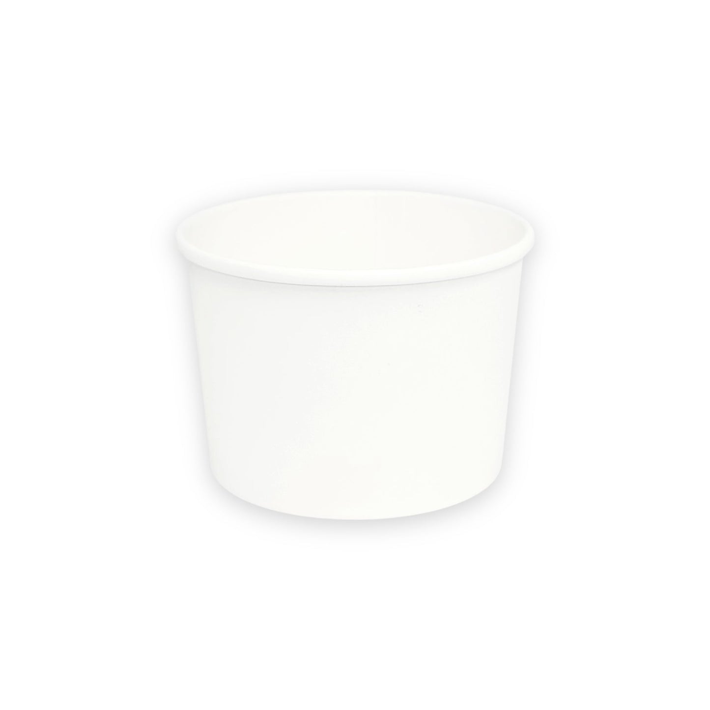 KIS-EM08G | 8oz, 240ml White Paper Soup Cup Base; From $0.052/pc