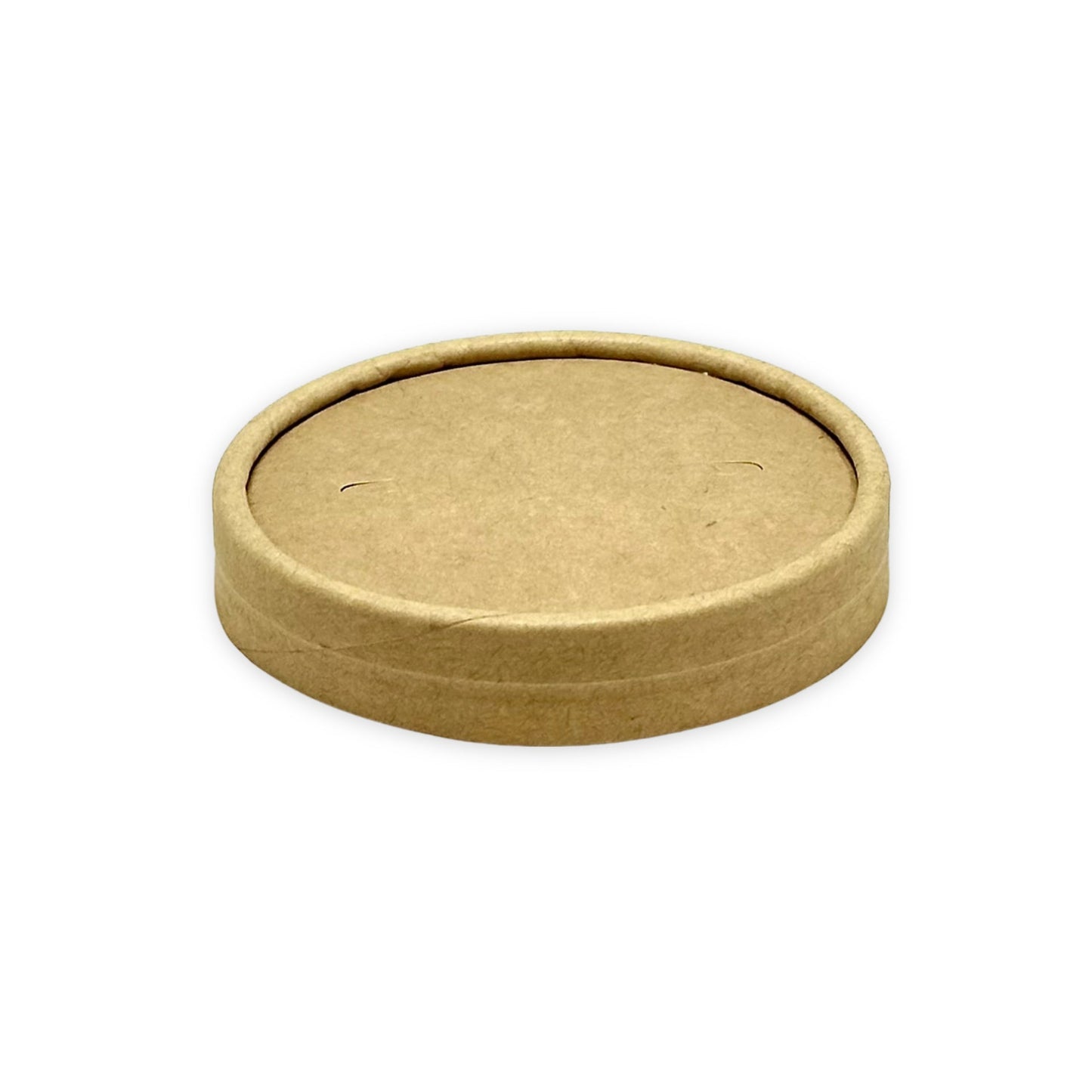 KIS-PA90 | 90mm Kraft Paper Lid for 8oz Paper Soup Container; From $0.065/pc