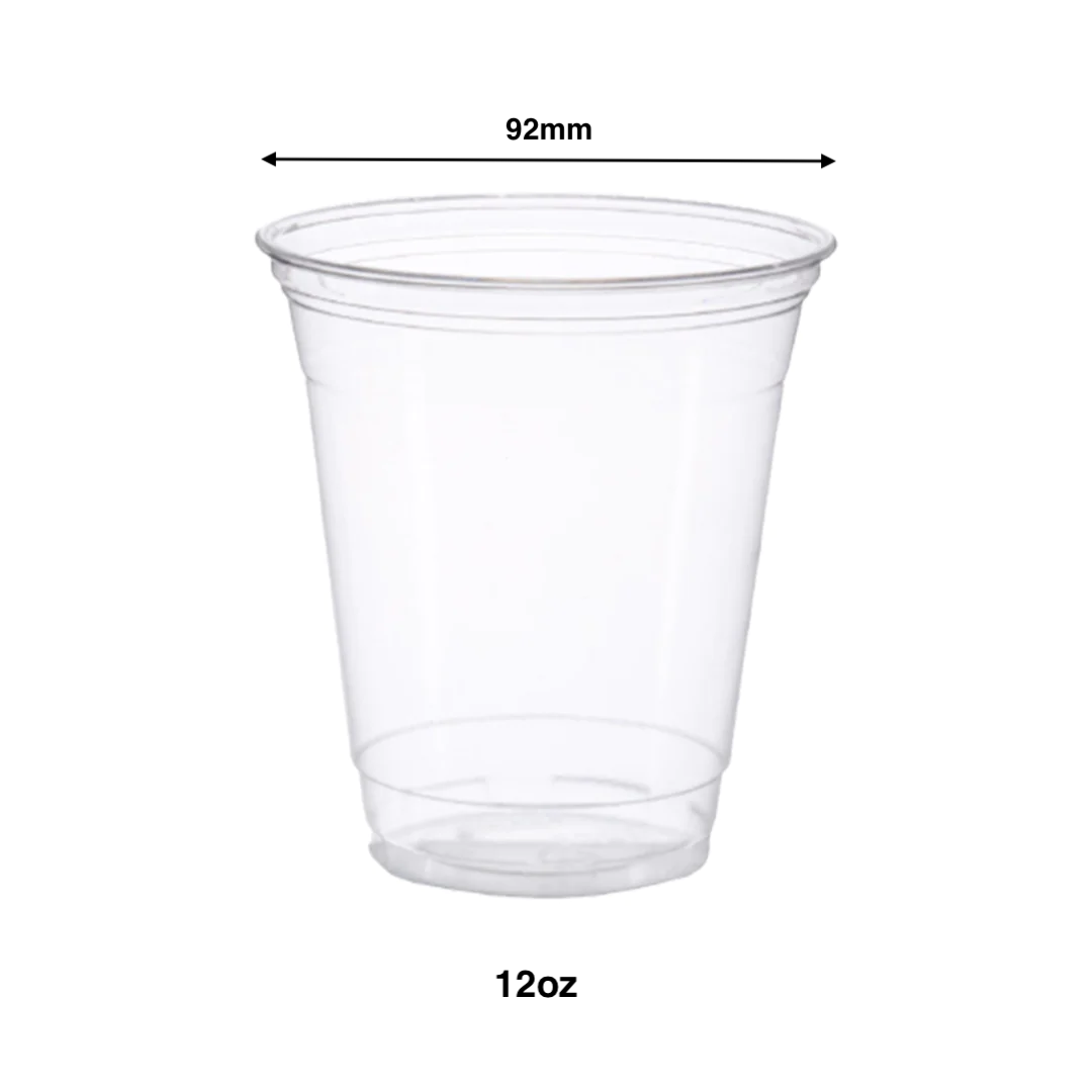 KIS-1292TG | 12oz, 355ml PET Cold Drink Cups with 92mm Opening; $0.082/pc
