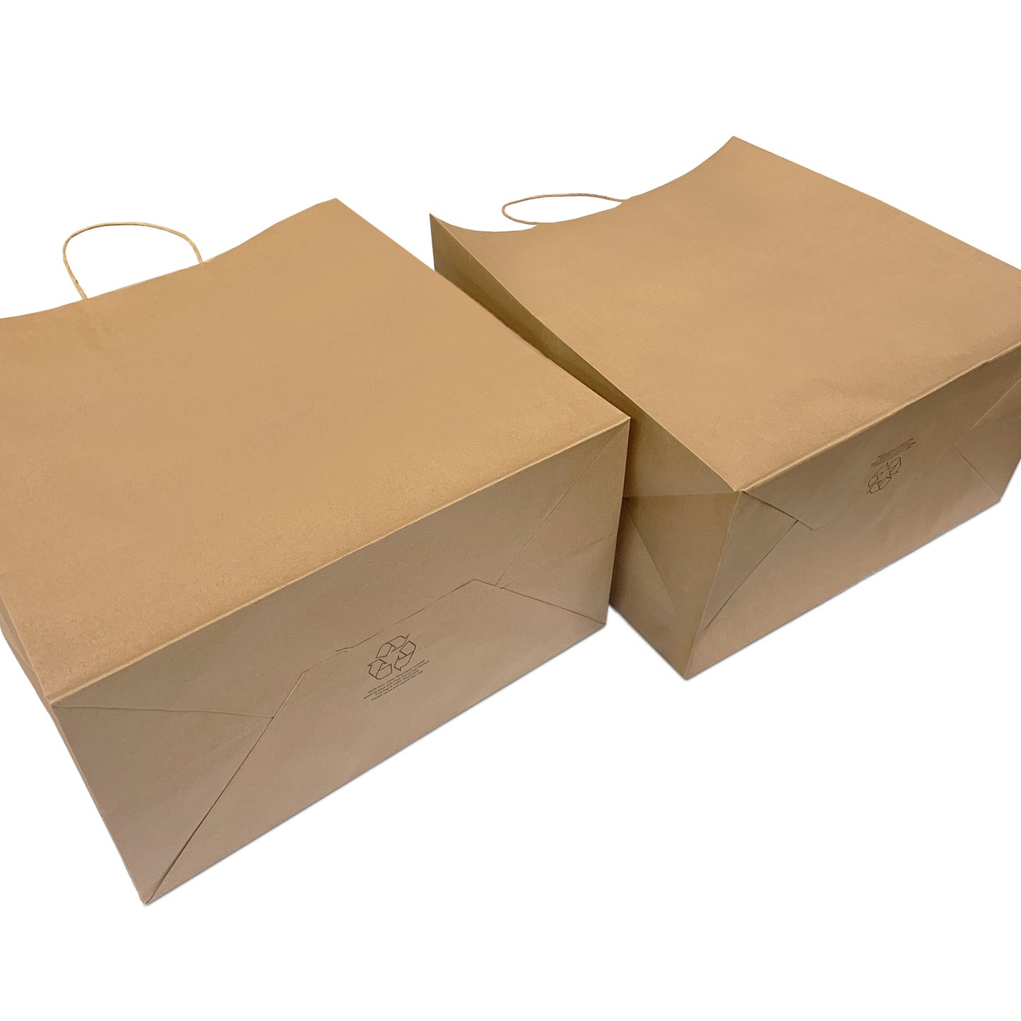 200 Pcs, Tiger,  14x8x14 inches, Kraft Paper Bags, with Twisted handle