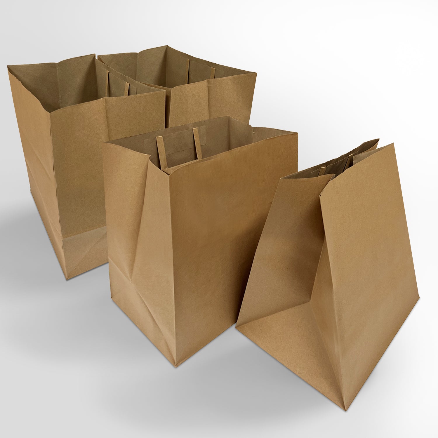 250 Pcs, Super Royal, 14x10x15.75 inches, Kraft Paper Bags, with Flat Handle
