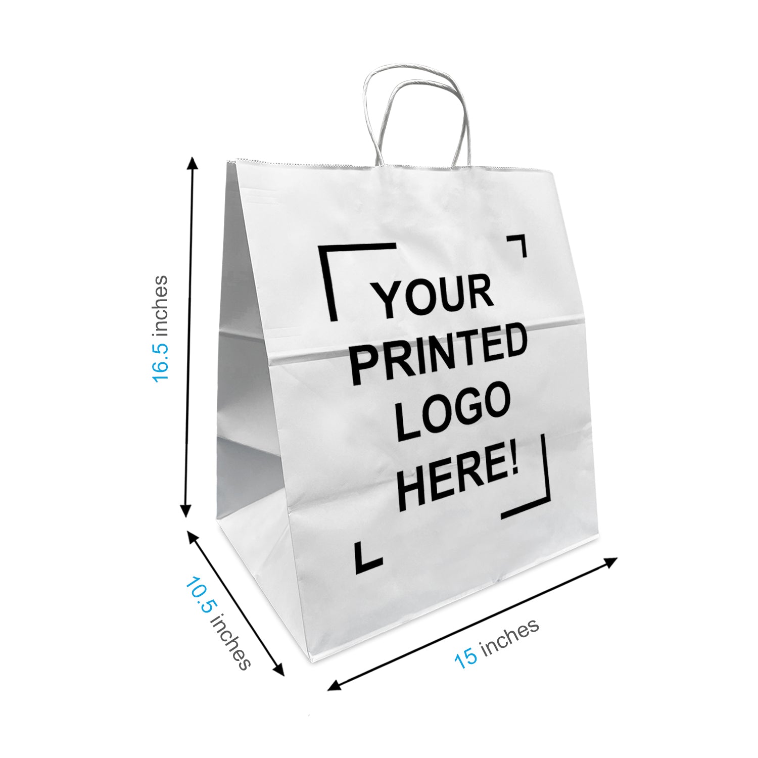 Amazon.com: SOUTH GIANT Custom Print Paper Bag for Small Business with Logo,  Personalized Gift Bags with Logo Ideal for Branding, Customized Paper Bags  for Special Occasions, 50pcs - Small Size - Grey :