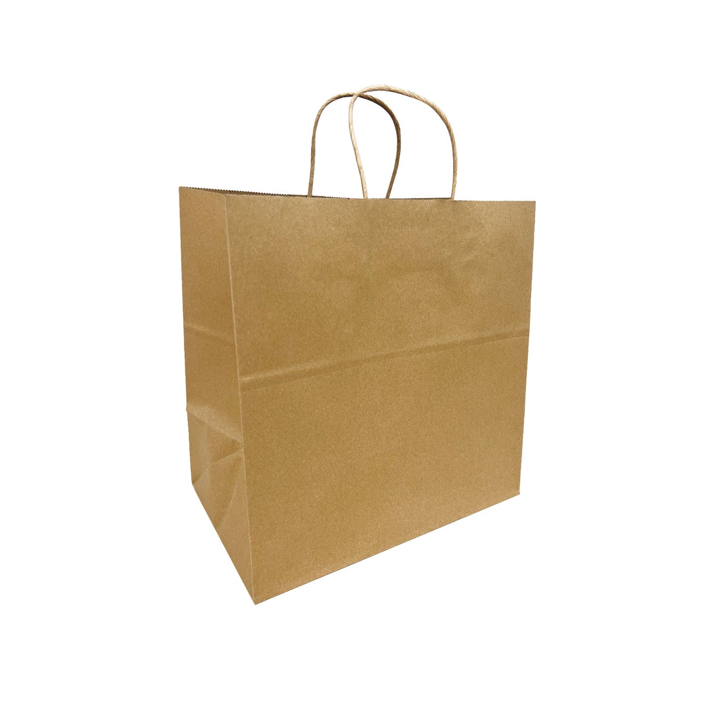 200pcs Take Out 13x8x13 inches Kraft Paper Bag Cardboard Insert with Twisted Handles, $0.43/pc