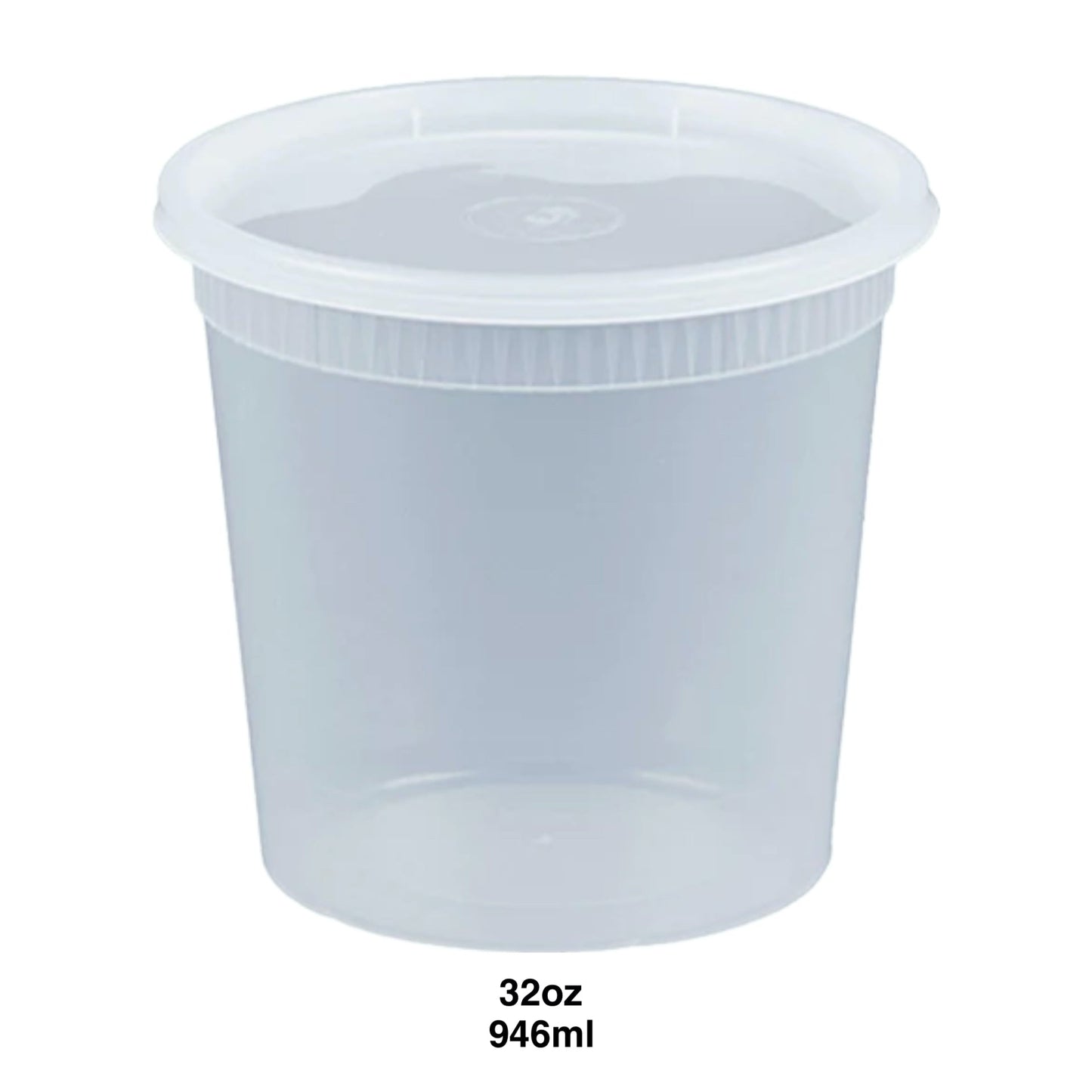 10932 Dine-Out Combo 32oz Plastic Soup Container PP Clear240/CS