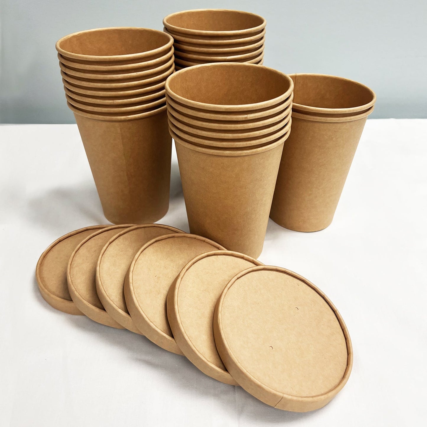 50 Sets/500 Sets, 32oz, 960ml, Paper Soup Cup, with Paper Lid