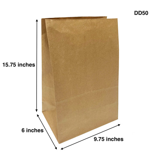 500pcs DD50 Grocery Bags 9.75x6x15.75 inches; $0.09/pc
