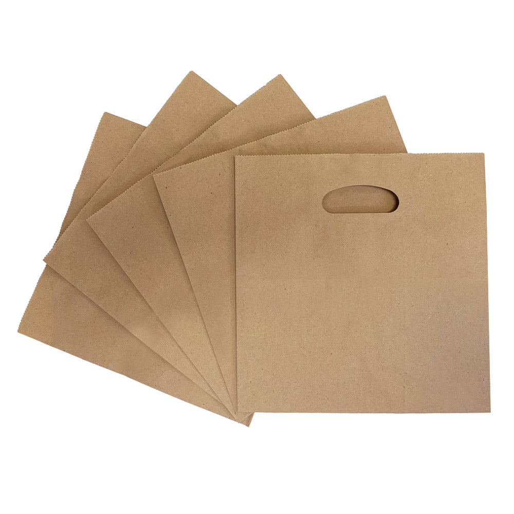 400 Pcs, Anna, 11x6x11 inches, Kraft Paper Bags, with Twisted Handle