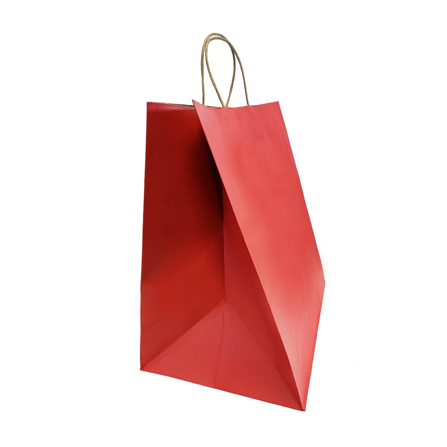 200 Pcs, Super Royal,  14x10x15.75 inches, Red Kraft Paper Bags, with Twisted handle